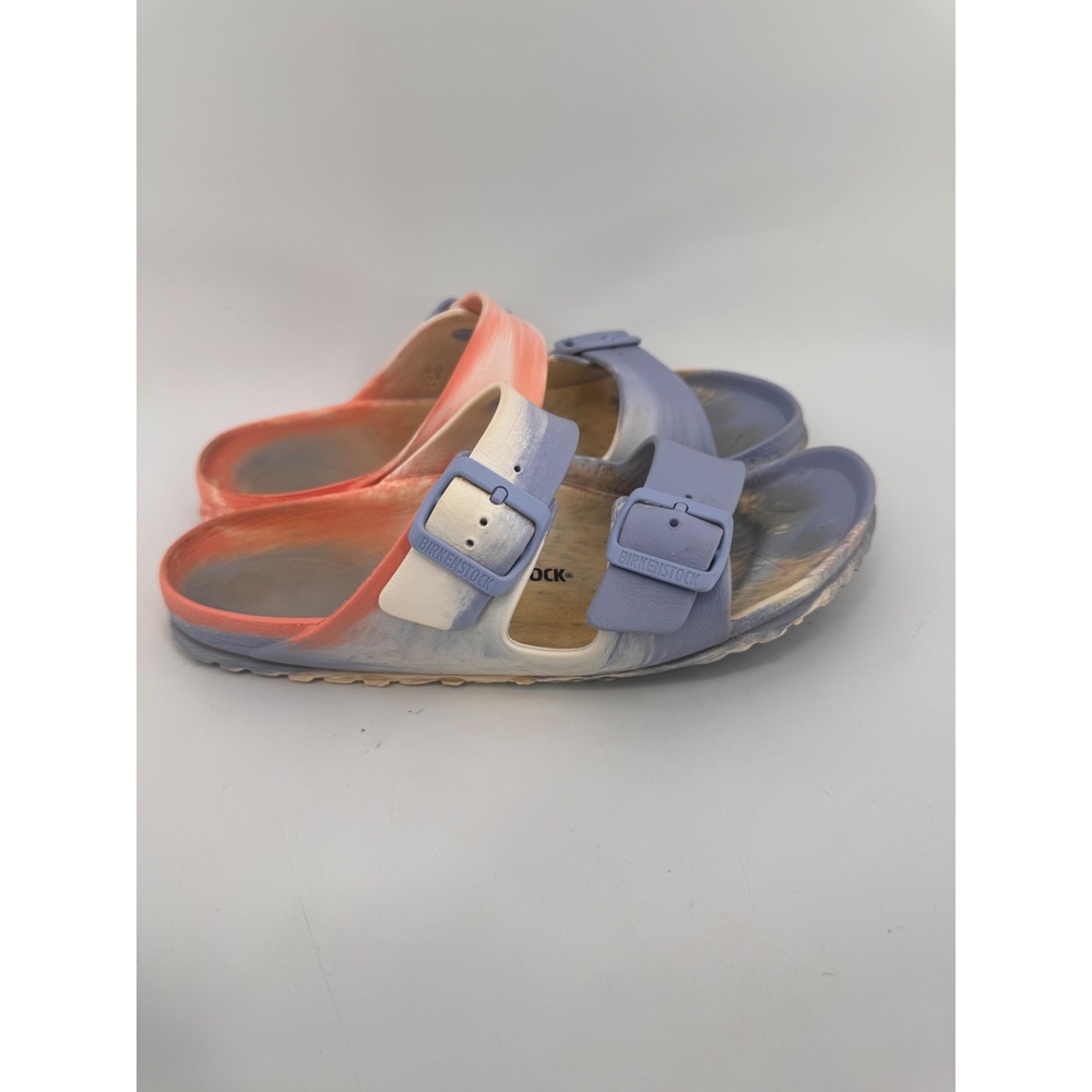 Birkenstock Arizona EVA Sandals Women 9‎ Narrow Multi Color Marbled Double Strap